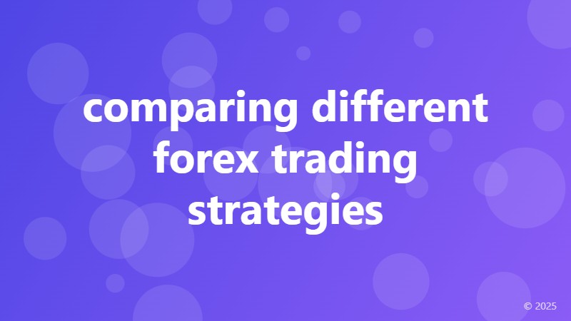 comparing different forex trading strategies
