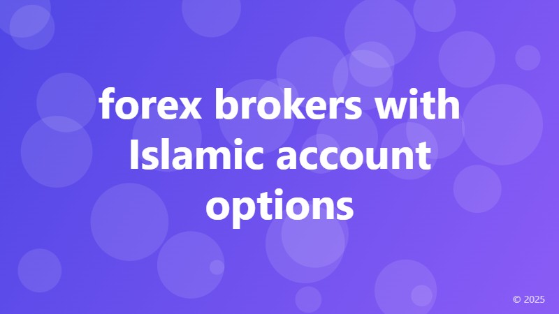 forex brokers with Islamic account options